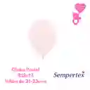 Globo O Bomba Pastel Mate Rosado Sempertex R9x12