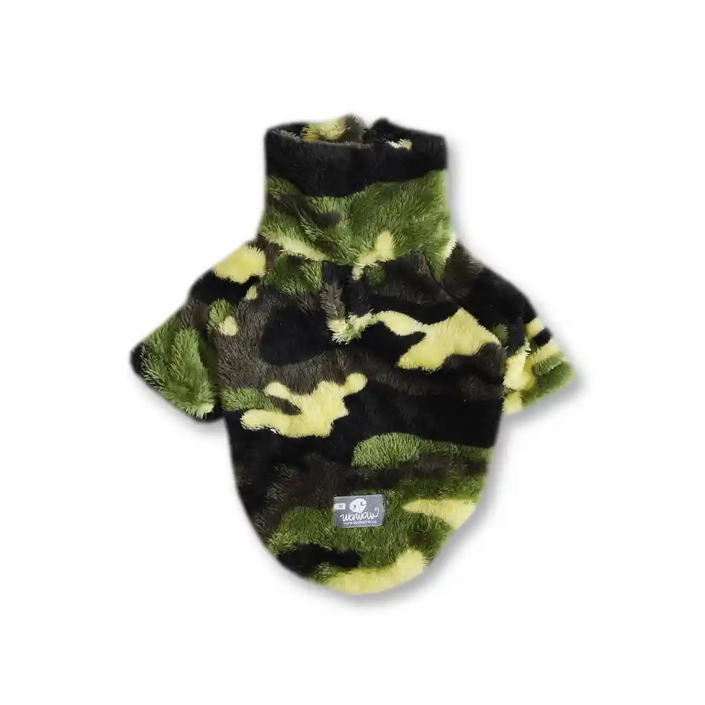 Saco 3xl Cuello Alto Cremallera Bisonte Camuflado Verde