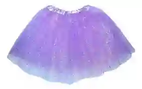 Tutu De Adulto Mujer Color Lila Con Lentejuelas Brillantes Escarchado Falda Ballet Malla Elástica Tutu Vestido Bailarina Disfraz Halloween