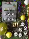 Combo Velas En Forma De Balón X6 + 2 Canchas De Fútbol