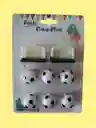 Combo Velas En Forma De Balón X6 + 2 Canchas De Fútbol