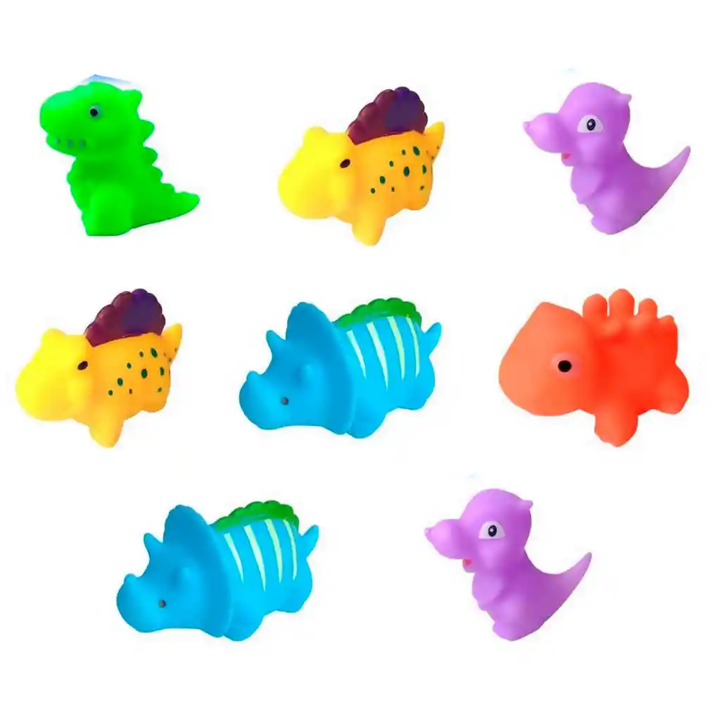 Dinosaurio De Goma Bañera De Bebes, Juguete Juego Para Niños