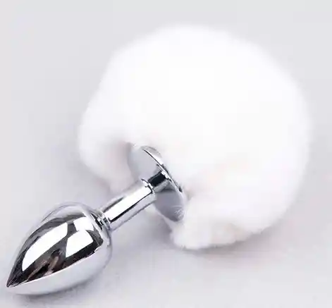 Plug Anal Rabbit White