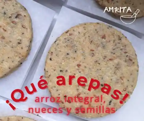 Arepa De Arroz, Nueces Y Semillas Amrita 500g