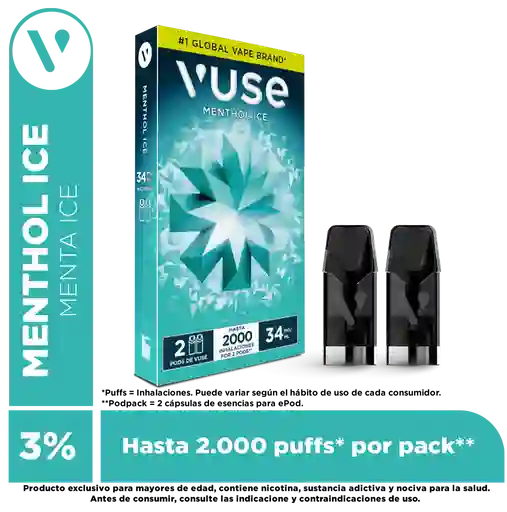 Vuse Go Vaporizador Pods Mint Ice (34 Mg)