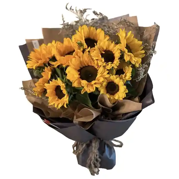 Ramo Girasoles Yellow Dark