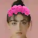 Diademas De Flores Rosadas Para Halloween X2 Und