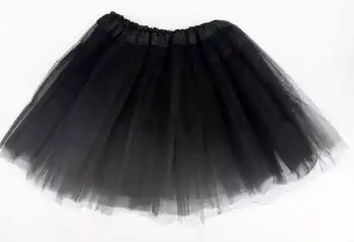 Tutu De Adulto Mujer Color Negro Con Una Capas De Tul Y Satin Falda Ballet Malla Elástica Tutu Vestido Bailarina Disfraz Halloween