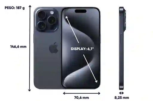 Iphone 15 Pro 256gb - Usado Como Nuevo