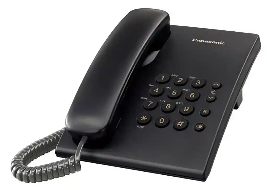 Teléfono Fijo Panasonic Kx-ts500 Negro