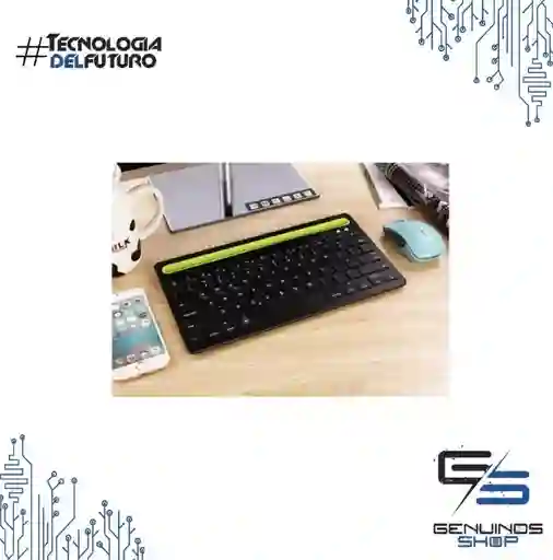 Teclado Bluetooth Recargable Ipad Android Windows