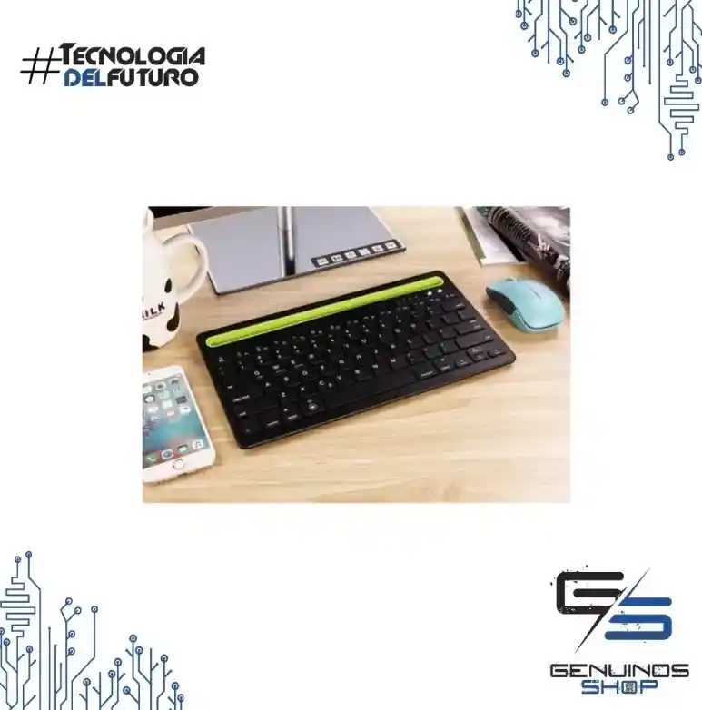 Teclado Bluetooth Recargable Ipad Android Windows