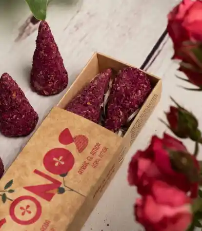 Cono Sahumerio Petalos De Rosa