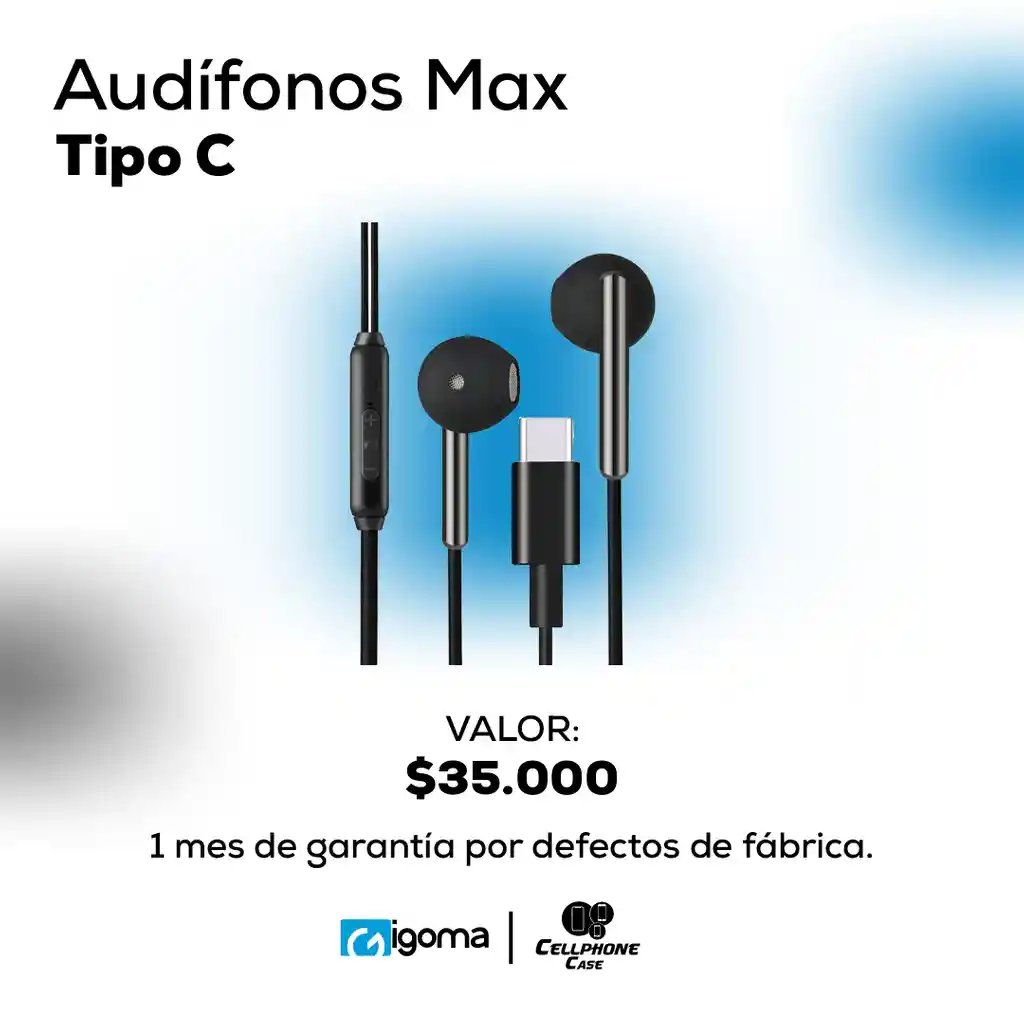 Audífonos Max Tipo C