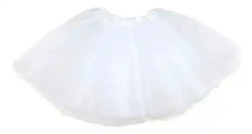 Tutu De Adulto Mujer Color Blanco Con Una Capas De Tul Y Satin Falda Ballet Malla Elástica Tutu Vestido Bailarina Disfraz Halloween