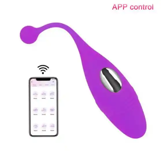 Huevo Vibrador Bluetooh, Controlado Con App Purpura