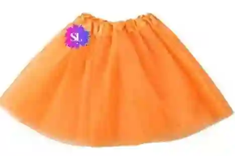 Tutu De Adulto Mujer Color Naranja Con Una Capas De Tul Y Satin Falda Ballet Malla Elástica Tutu Vestido Bailarina Disfraz Halloween