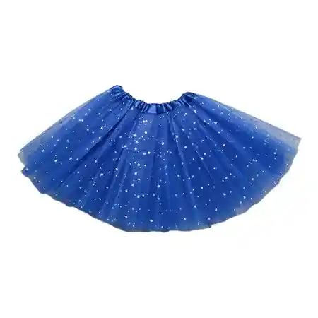 Tutu De Niña Color Azul Rey Con Lentejuelas Brillantes Escarchado Falda Ballet Malla Elástica Tutu Vestido Bailarina Disfraz Halloween