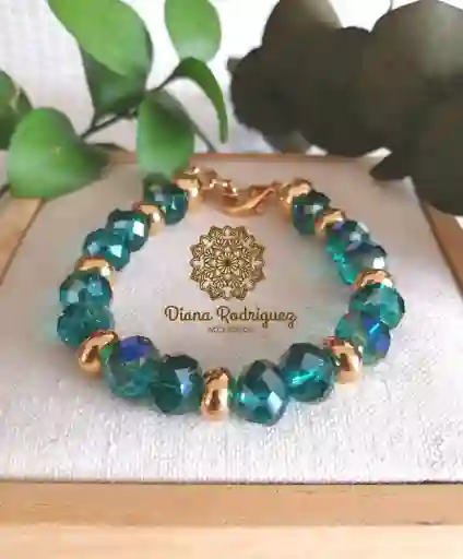 Pulsera Piedra Murano Verde A Domicilio