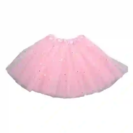 Tutu De Adulto Mujer Color Rosado Con Lentejuelas Brillantes Escarchado Falda Ballet Malla Elástica Tutu Vestido Bailarina Disfraz Halloween