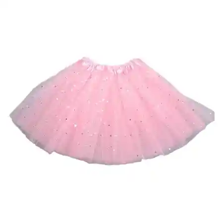 Tutu De Adulto Mujer Color Rosado Con Lentejuelas Brillantes Escarchado Falda Ballet Malla Elástica Tutu Vestido Bailarina Disfraz Halloween