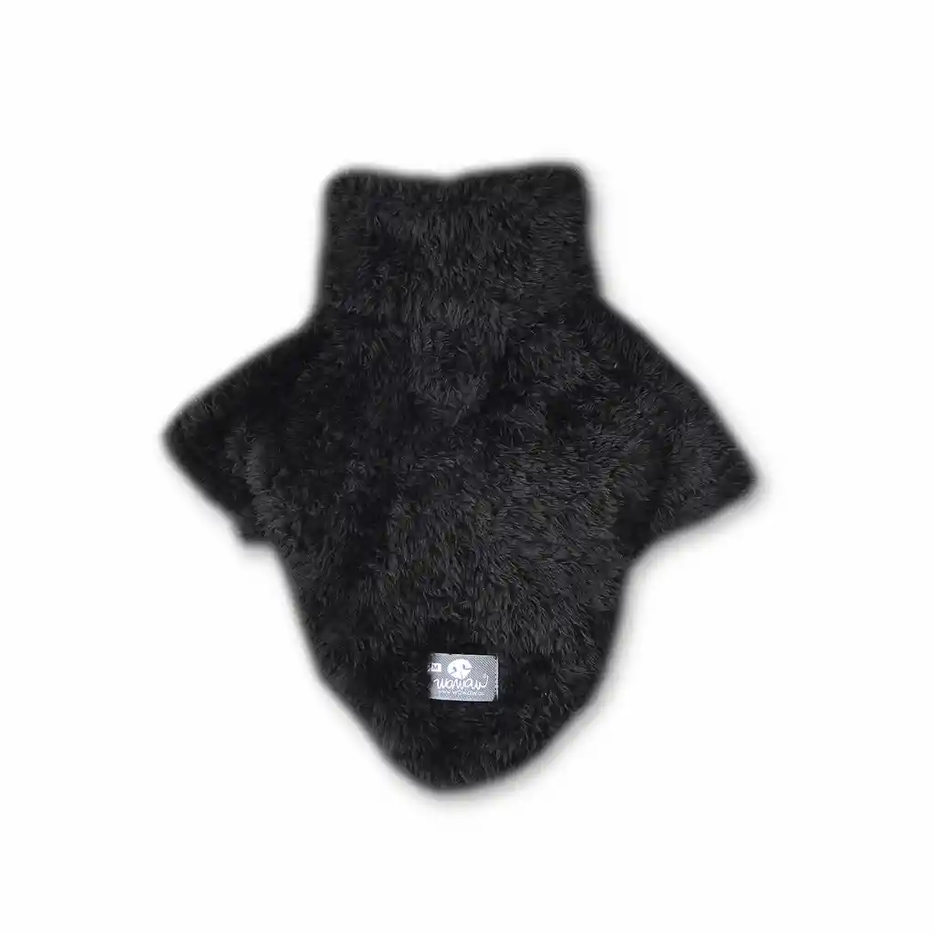 Saco Xs Cuello Alto Cremallera Bisonte Negro 2