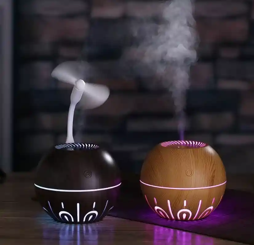 Difusor Humidificador Bola Grano Luz + Esencia