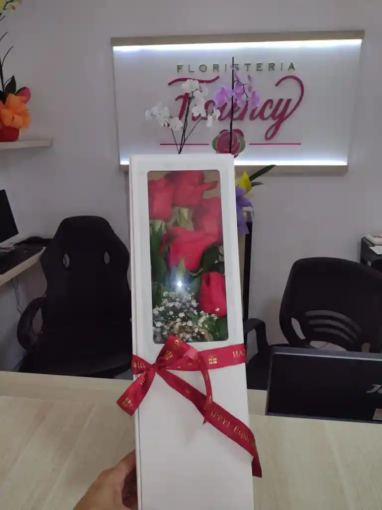 Rosas Rojas Caja Sencilla