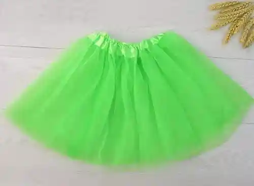 Tutu De Adulto Mujer Color Verde Limon Con Una Capas De Tul Y Satin Falda Ballet Malla Elástica Tutu Vestido Bailarina Disfraz Halloween