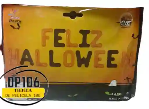 Feliz Halloween Globos Decoracion Letra A Letra R16