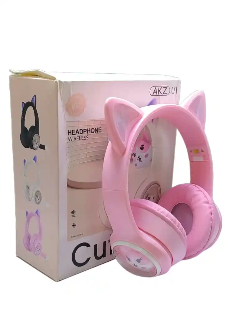 Diadema Orejas De Gatito Bluetooth Ak201