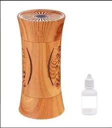 Difusor Humidificador Con Luz Columna Tallada L3 + Esencia