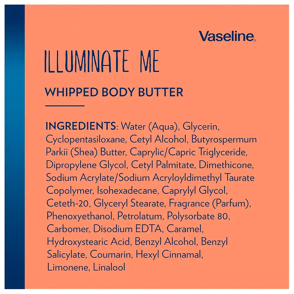 Vaseline Illuminate Me - Mantequilla Corporal De Karité Batida, Rica En Melanina - 11 Oz. 325 Ml