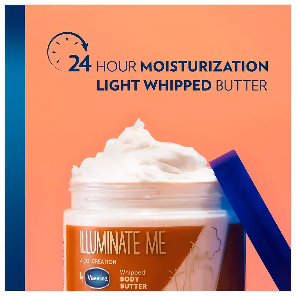 Vaseline Illuminate Me - Mantequilla Corporal De Karité Batida, Rica En Melanina - 11 Oz. 325 Ml