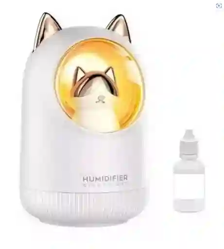 Difusor Humidificador Gato Night Light + Esencia