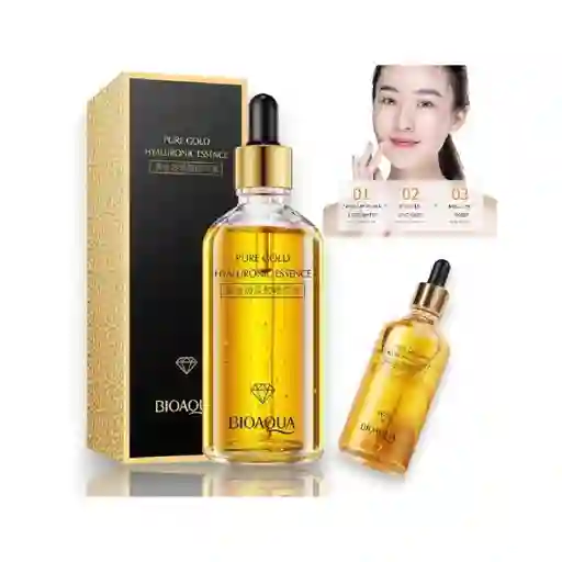 Serum Facial Blanqueador De Acido Hialuronico 24k Gold Bioaqua 100ml