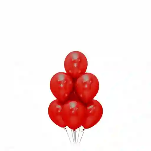 Globos Rojos R12 X 12 Und