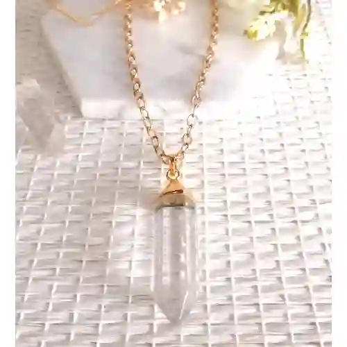 Collar Cuarzo Cristal Pendulo A Domicilio