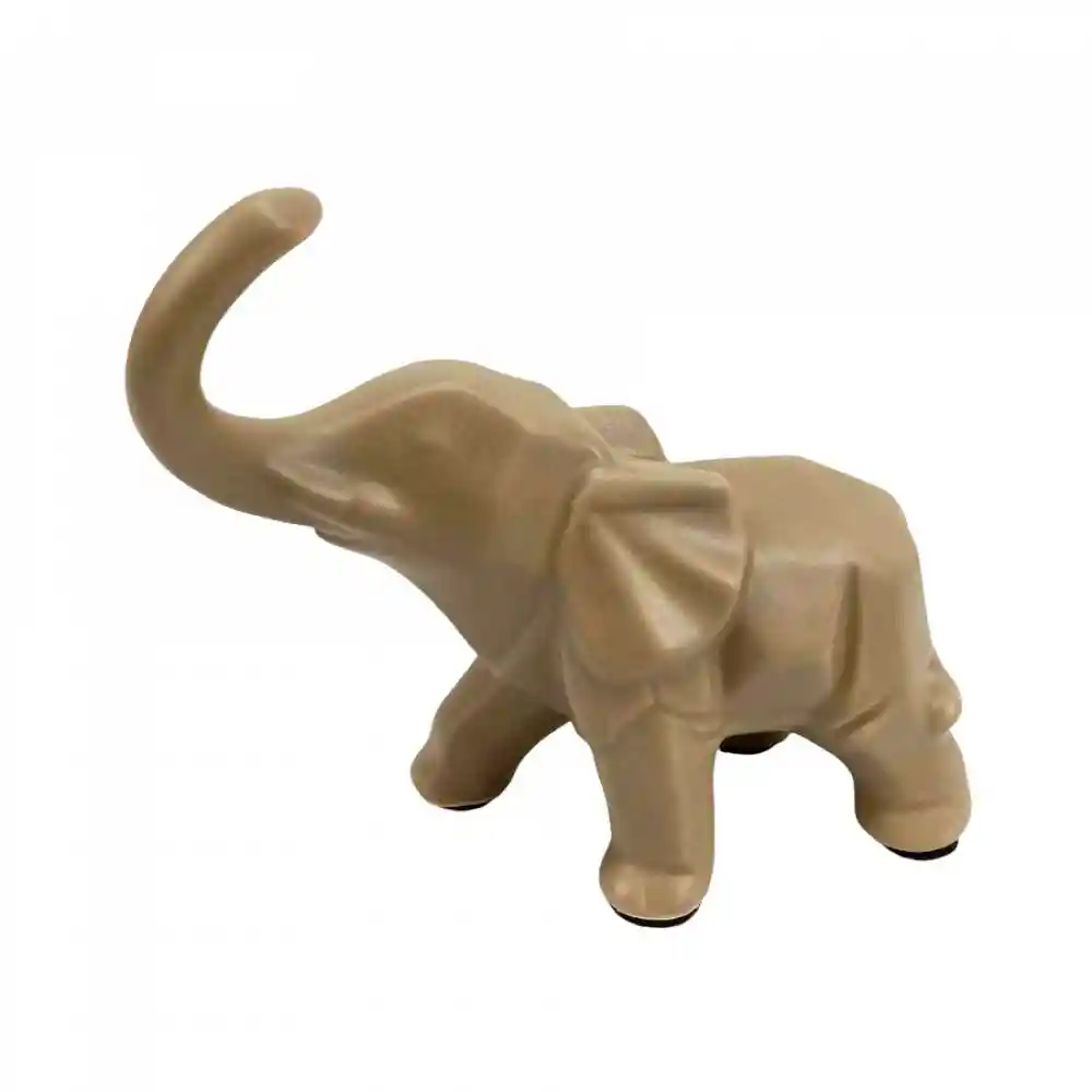 Figura Decorativa Concepts Elefante Boho 17x14cm Gris