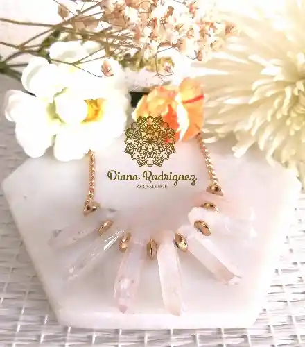 Collar Cuarzo Cristal Varias Piezas A Domicilio