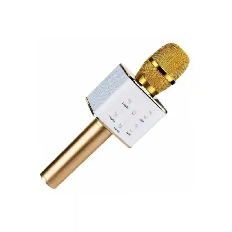 Micrófono Karaoke Q7 Parlante Bluetooth Recargable Usb Sd