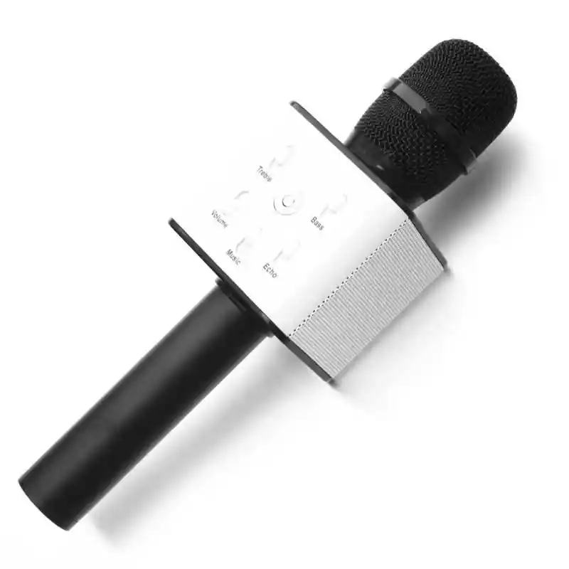 Micrófono Karaoke Q7 Parlante Bluetooth Recargable Usb Sd