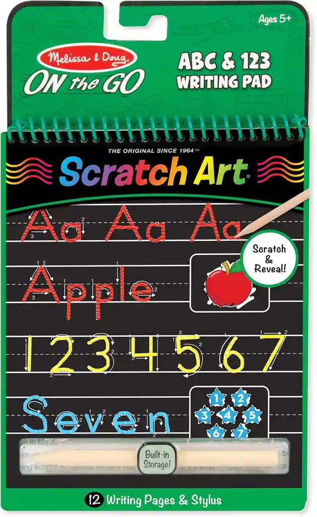 Libro De Actividades Scratch Escritura Abc Y 123 Para Niños