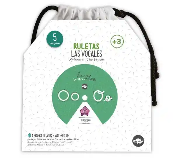 Juego Didáctico Ruletas Para Aprender Vocales Para Niños