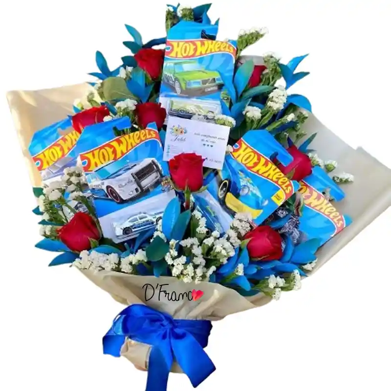 Ramo De Carros Hot Wheels Día Del Novio