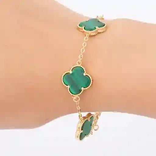 Pulsera Trebol Rodinada Verde