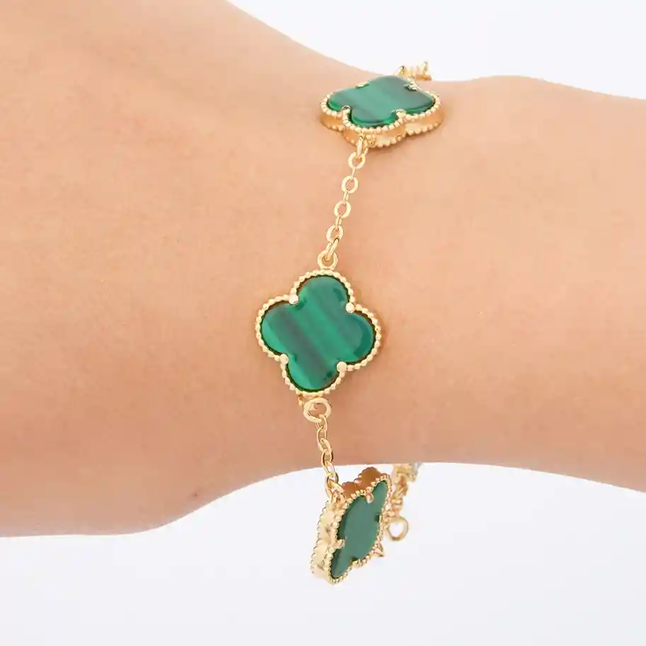 Pulsera Trebol Rodinada Verde