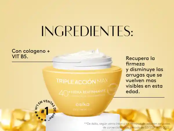 Crema Facial Triple Accion Max 40+