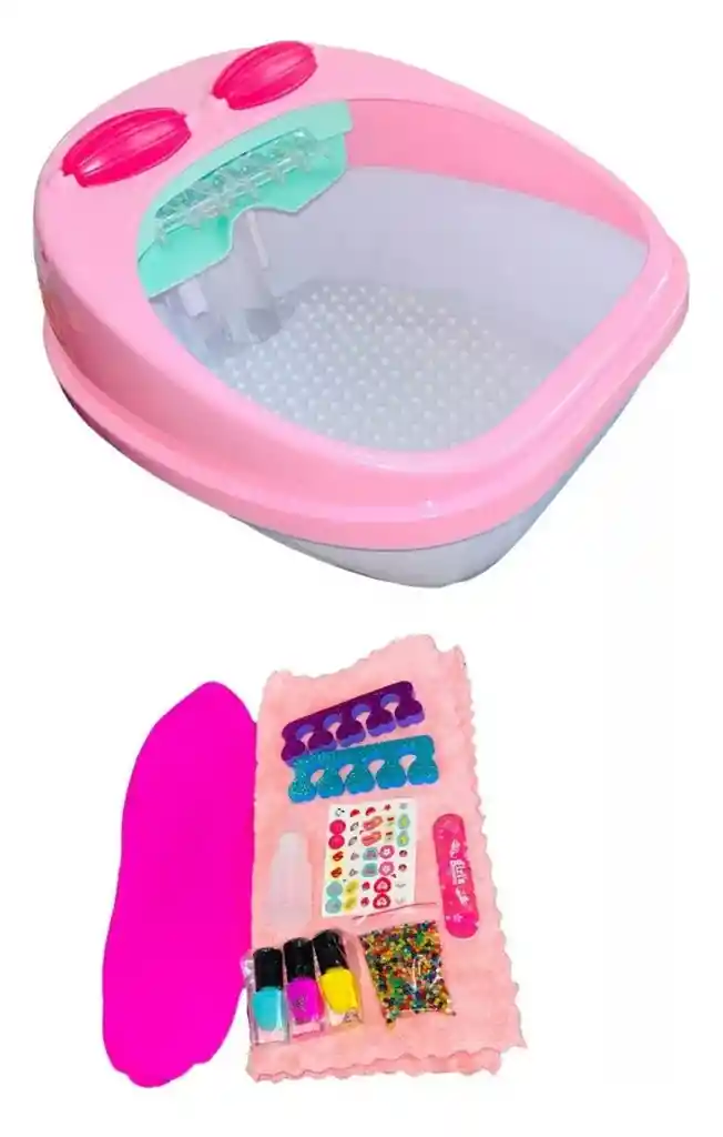 Spa De Pies Para Niñas Con Burbujas, Bolas De Hidrogel + Accesorios Niña