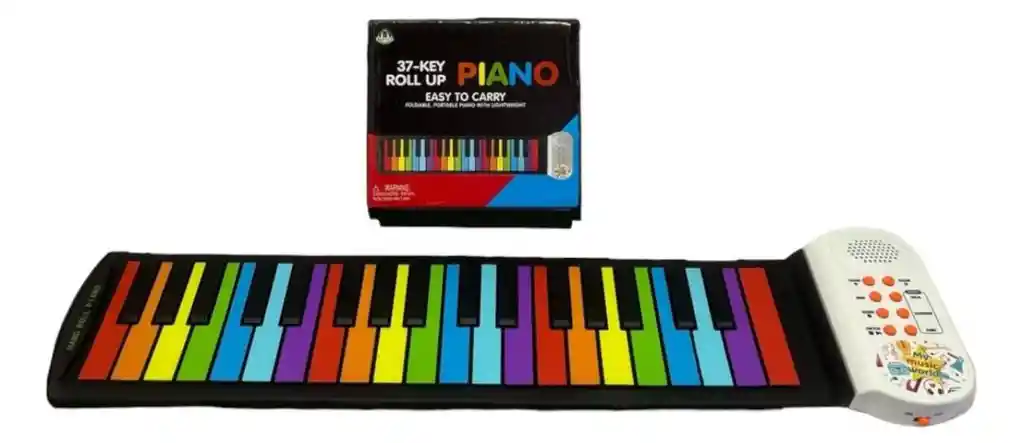 Juguete Organeta Piano Plegable 37 Teclas Teclado Graba Sonido